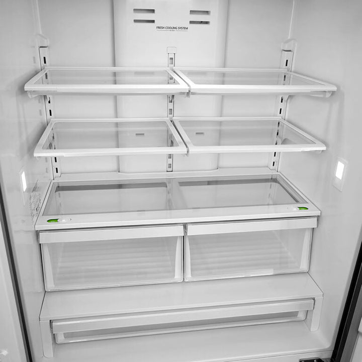 Cosmo 22.5 cu. ft. 4-Door French Door Refrigerator with Pull Handle in Stainless Steel, Counter Depth - COS-FDR225RHSS-G