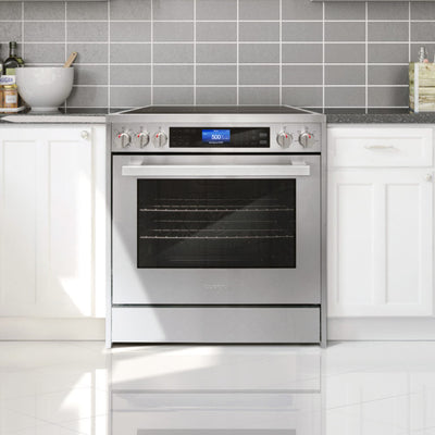 Cosmo Commercial-Style 30 in 5 cu. ft. Single Oven Electric Range with 7 Function Convection Oven in Stainless Steel - COS-305AERC