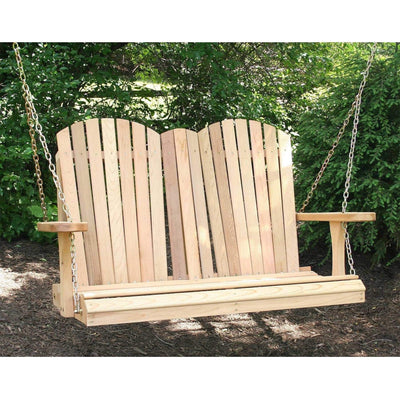 Creekvine Designs Cedar Adirondack Chair Style Porch Swing