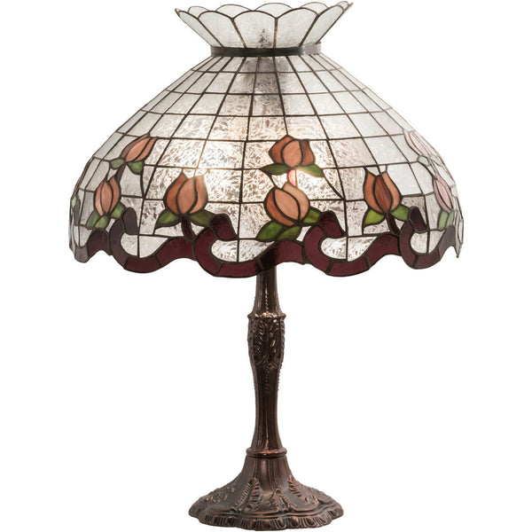 Meyda Tiffany 26" High Roseborder Table Lamp