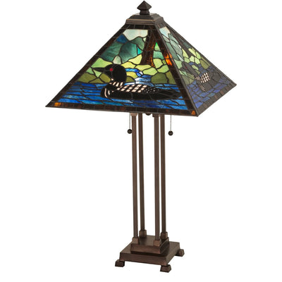 Meyda Tiffany 30"H Loon Table Lamp