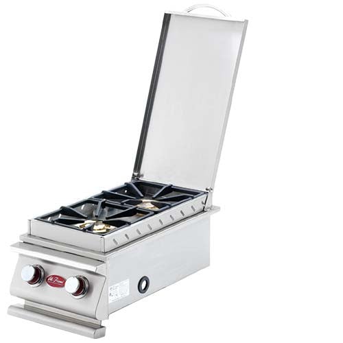 Cal Flame Deluxe Double Built in Side Burner with LED Lights BBQ19899P