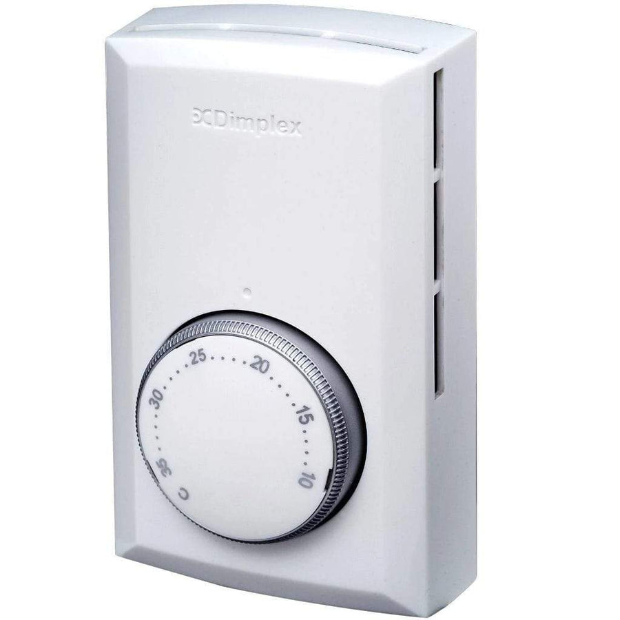 Dimplex Double Pole Line Voltage Electric Heater Thermostat - White
