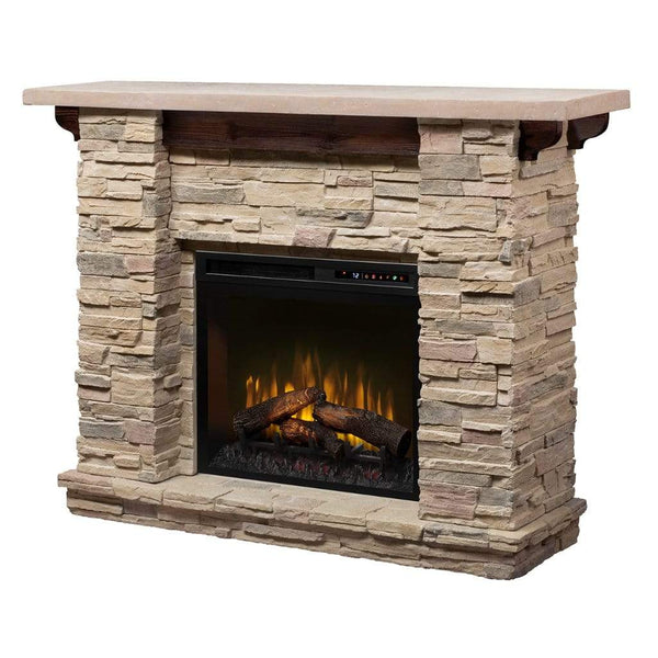 Dimplex Featherston Stone Look 61" Mantel with 28" Electric Firebox