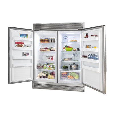 Forno 60 Inch 27.6 cu. ft. Refrigerator & Freezer in Stainless Steel (FFFFD1933-60S)