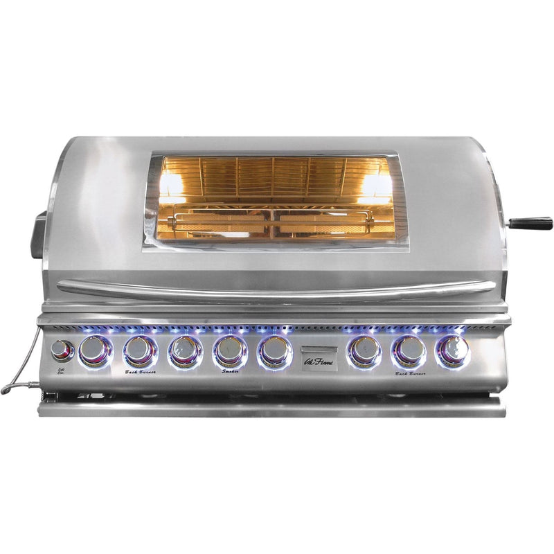 Cal Flame Top Gun 40 Inch 5 Burner Built-In Convection Grill BBQ19875CTG