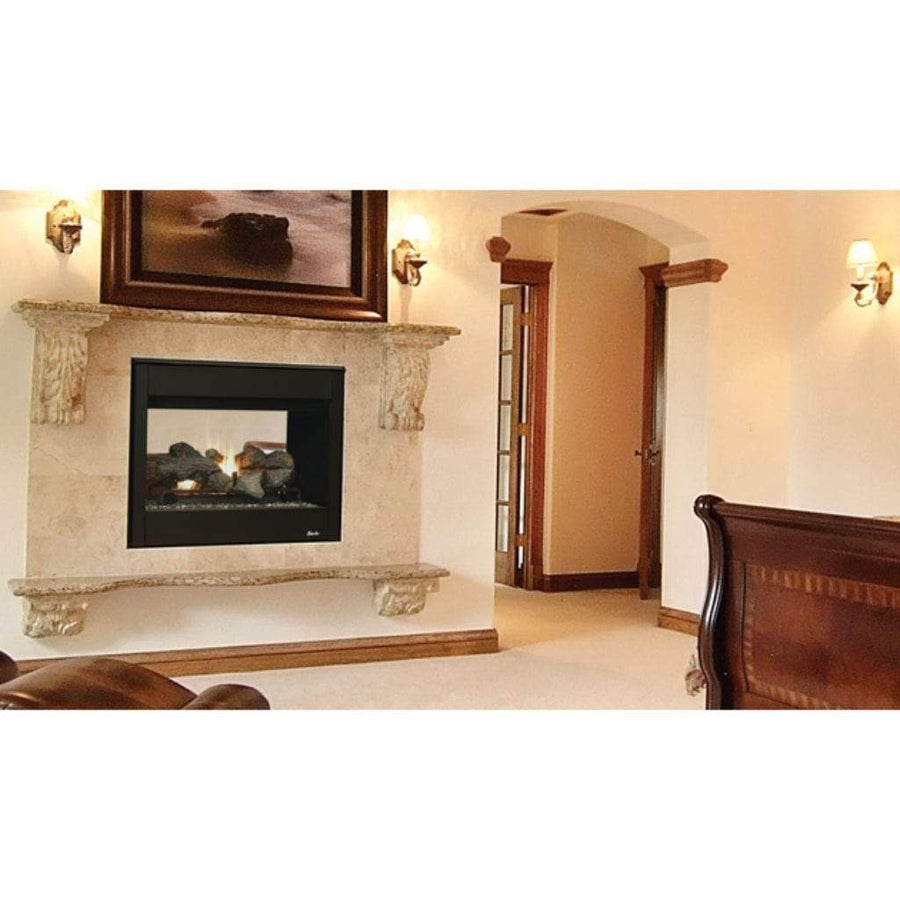 Superior 35" DRT35ST Traditional Direct Vent See-Through Gas Fireplace