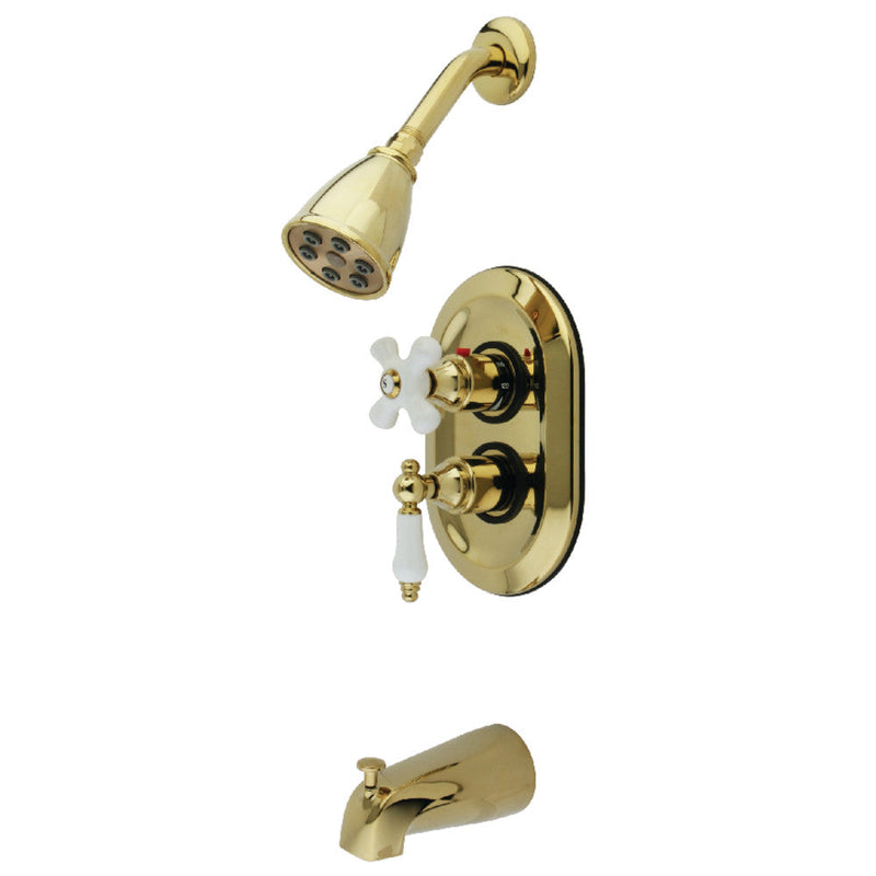 Kingston Brass KS36350PL Tub and Shower Faucet,