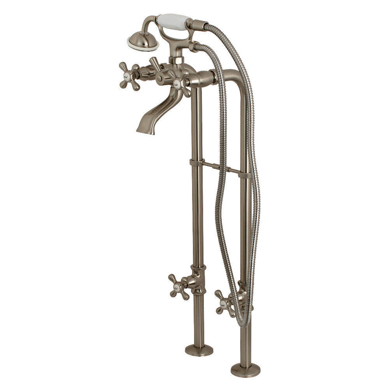 Kingston Brass CCK266K5 Kingston Freestanding Tub Faucet with Supply Line and Stop Valve,