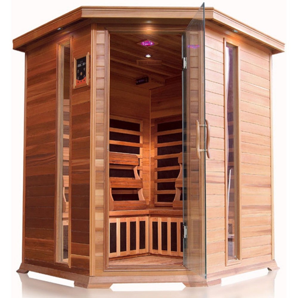 SunRay Bristol Bay 4-Person Cedar Infrared Sauna (HL400KC)