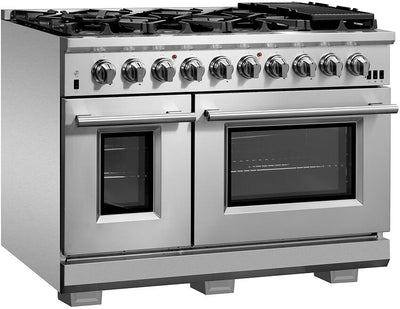 Forno 48″ Pro Series Capriasca Gas Burner / Gas Oven in Stainless Steel 8 Italian Burners, FFSGS6260-48