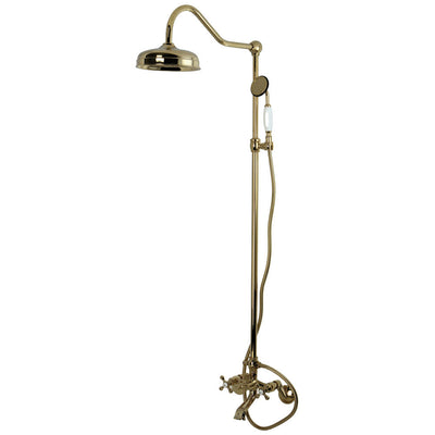 Kingston Brass CCK2668 Vintage Clawfoot Tub Faucet Package with Shower Combo,