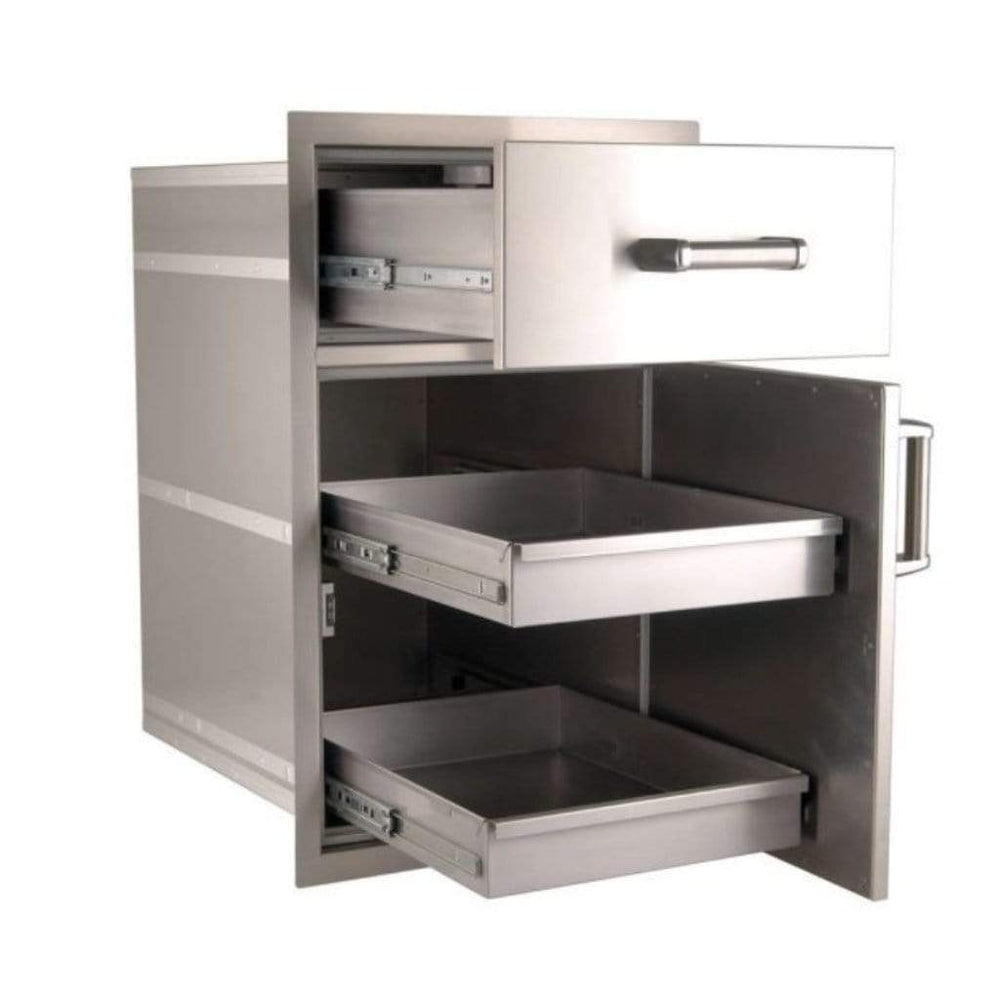 Fire Magic 20" Premium Flush Large Pantry Door/ Access Drawer Combo (54020S)