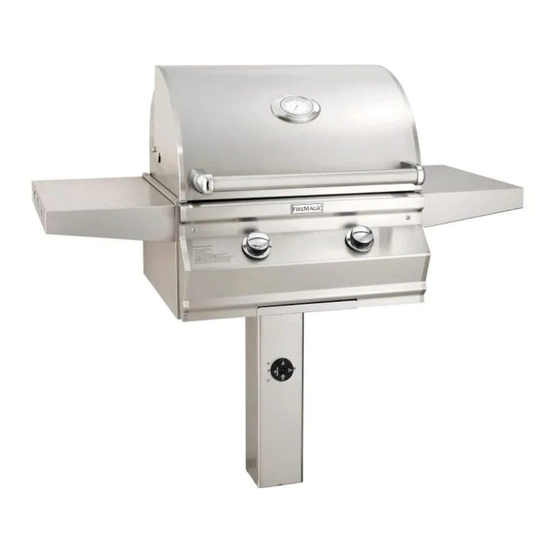 Fire Magic 24" 2-Burner Choice Multi-User  In-Ground Post Mount Gas Grill w/ Analog Thermometer (CM430s)