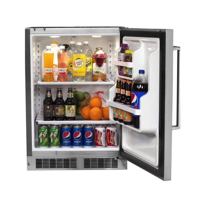 Fire Magic 24" Outdoor Rated Compact Refrigerator w/ Stainless Steel Premium Door (3589-DR/L)