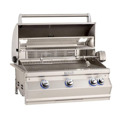 Fire Magic 30" 3-Burner Aurora Built-In Gas Grill w/ Rotisserie & Analog Thermometer (A660i)