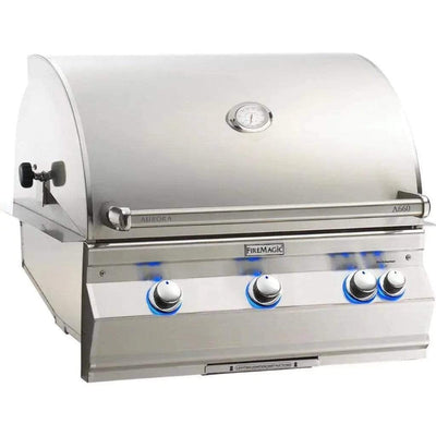 Fire Magic 30" 3-Burner Aurora Built-In Gas Grill w/ Rotisserie & Analog Thermometer (A660i)