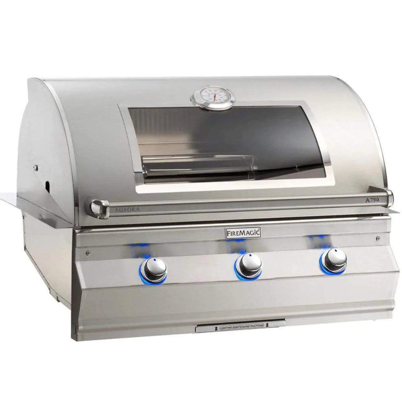 Fire Magic 36" 3-Burner Aurora Built-In Gas Grill w/ Analog Thermometer (A790i)