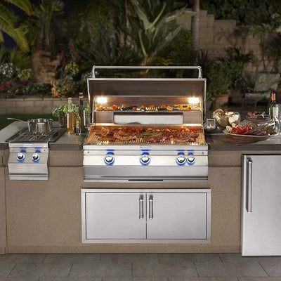 Fire Magic 36" 3-Burner Aurora Built-In Gas Grill w/ Rotisserie & Analog Thermometer (A790i)