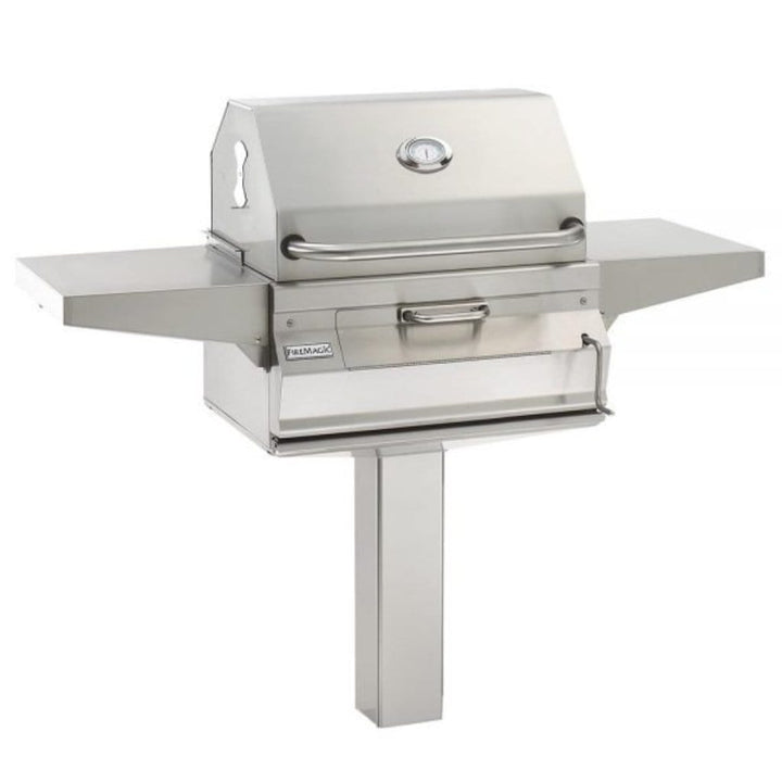 Fire Magic 24" In-Ground Post/On Patio Post Charcoal Grill in Stainless Steel (22-SC01C-G6)