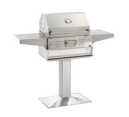 Fire Magic 24" In-Ground Post/On Patio Post Charcoal Grill in Stainless Steel (22-SC01C-G6)