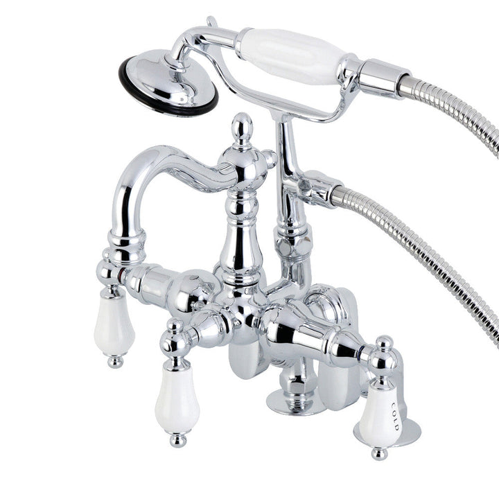 Kingston Brass CC6017T5 Vintage Clawfoot Tub Faucet with Hand Shower,
