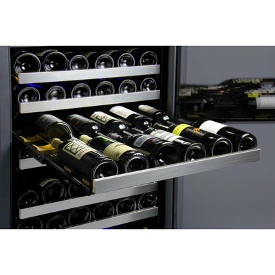 Allavino VSWR177-1SR20 24" Wide FlexCount II Tru-Vino 177 Bottle Single Zone Stainless Steel Right Hinge Wine Refrigerator