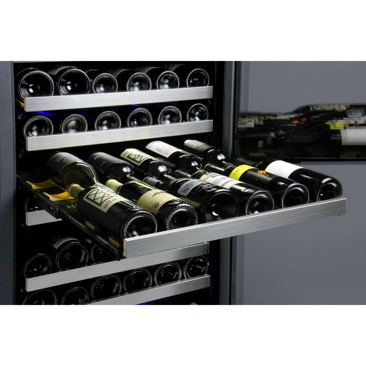 Allavino 47" Wide FlexCount II Tru-Vino 354 Bottle Dual Zone Stainless Steel Side-by-side Wine Refrigerator (2X-VSWR177-1S20)