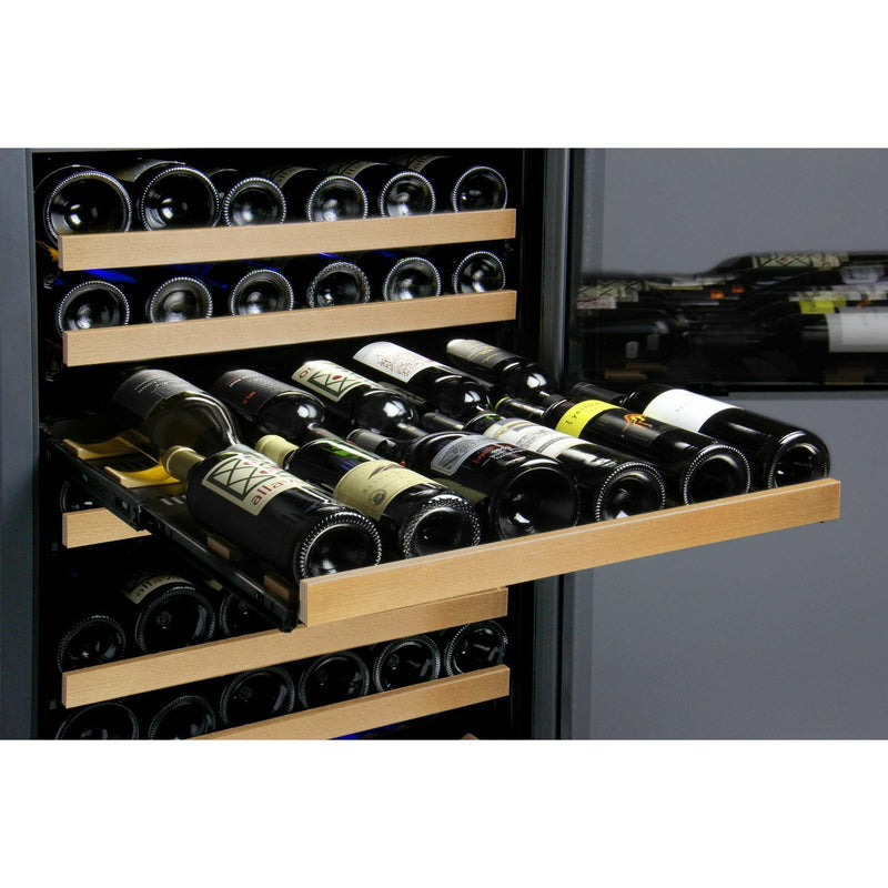 Allavino VSWR177-1BR20 24" Wide FlexCount II Tru-Vino 177 Bottle Single Zone Black Right Hinge Wine Refrigerator