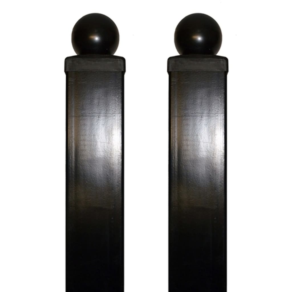 Gate Post 9' x 3.5" x 3.5" for Dual Swing Driveway Gates - Set of 2