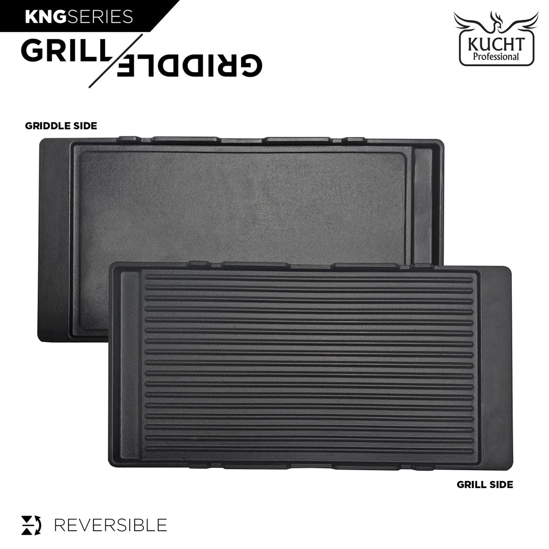 Kucht Reversible Cast Iron Griddle, KNG-GR