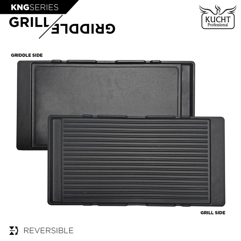 Kucht Reversible Cast Iron Griddle, KNG-GR