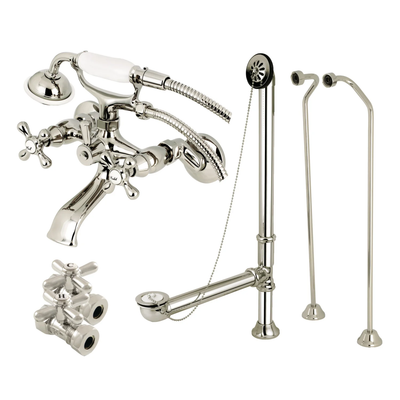 Kingston Brass CCK265ORBD Vintage Wall Mount Clawfoot Faucet Package,