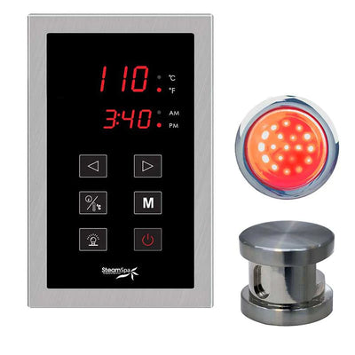 SteamSpa Indulgence Touch Panel Control Kit in Brushed Nickel