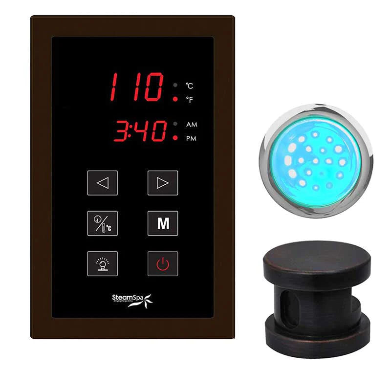 SteamSpa Indulgence Touch Panel Control Kit in Oil Rubbed Bronze