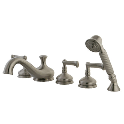 Kingston Brass KS33385FL Roman Tub Faucet with Hand Shower,