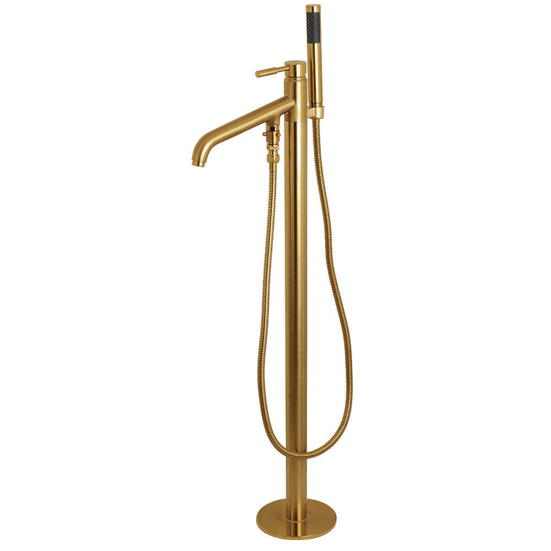 Kingston Brass KS8136DL Concord Freestanding Tub Faucet with Hand Shower,