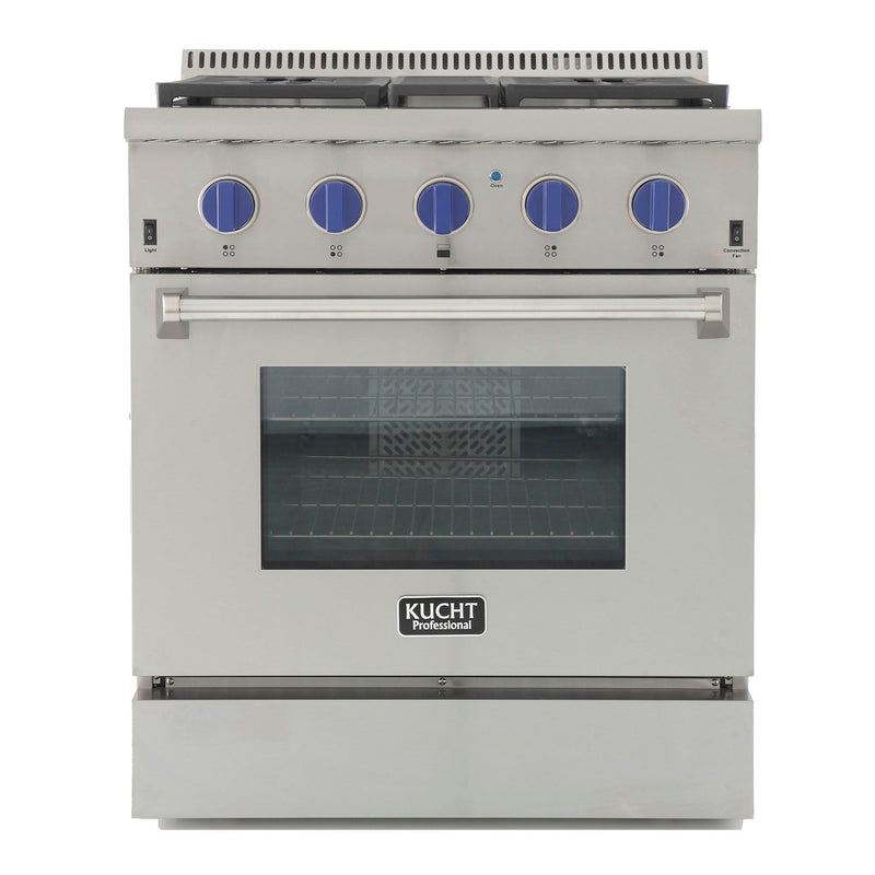 Kucht Professional 30 Dual-Fuel Range in Stainless Steel