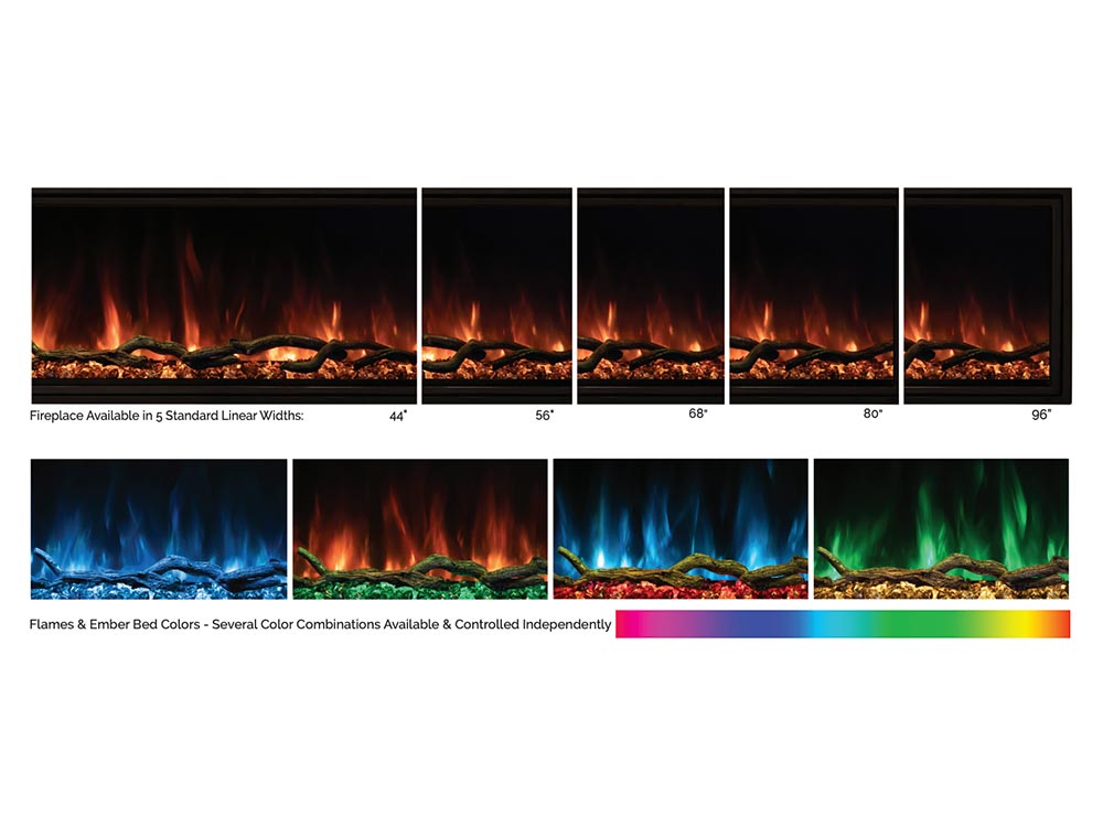 Modern Flames 96-In Landscape Pro Slim Electric Fireplace