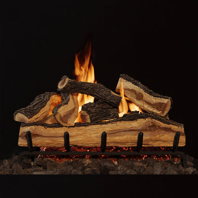 Mountain Split Vented Gas Logs with Burner