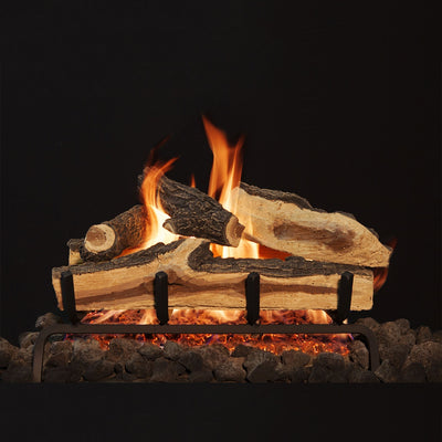 Mountain Split Vented Gas Logs with Burner