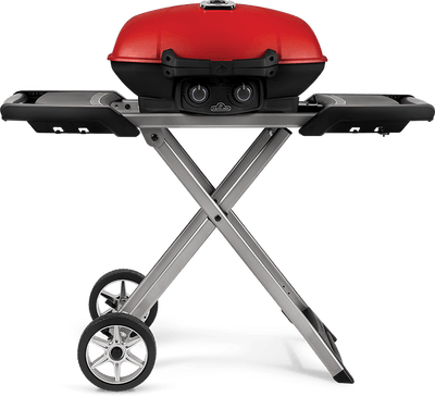 Napoleon - TravelQ™285X Red with Scissor Cart and Griddle - Propane