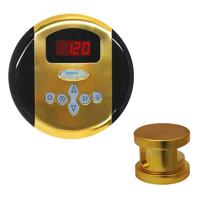 SteamSpa Oasis Control Kit in Polished Gold