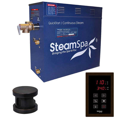 SteamSpa Oasis 6 KW QuickStart Acu-Steam Bath Generator Package in Oil Rubbed Bronze