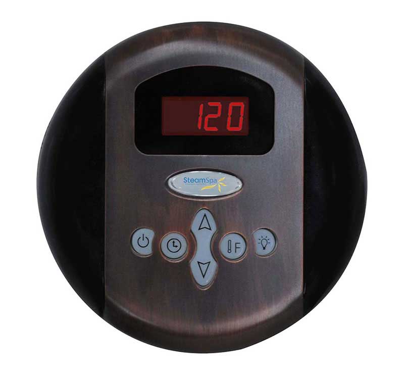 SteamSpa Programmable Control Panel with Presets in Oil Rubbed Bronze