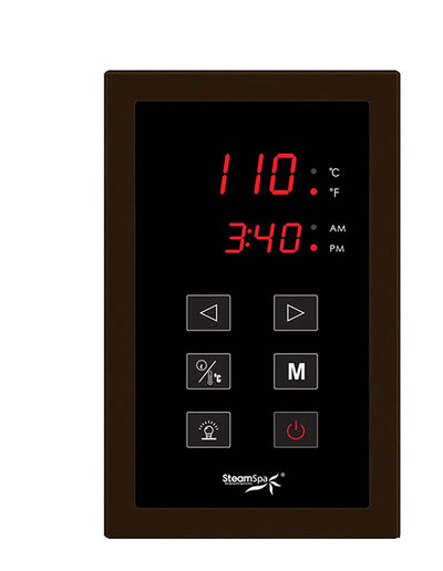 SteamSpa Indulgence Touch Panel Control Kit in Oil Rubbed Bronze