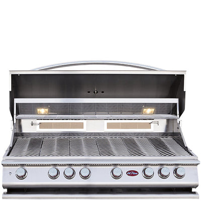 Cal Flame P6 48 Inch 6 Burner Built-In Grill with Lights, Rotisserie & Back Burner - BBQ19P06