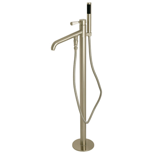 Kingston Brass KS8138DPL Paris Freestanding Tub Faucet with Hand Shower,