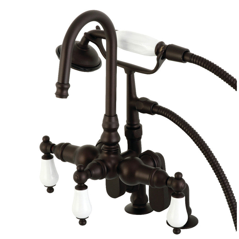 Kingston Brass CC616T1 Vintage Clawfoot Tub Faucet with Hand Shower,