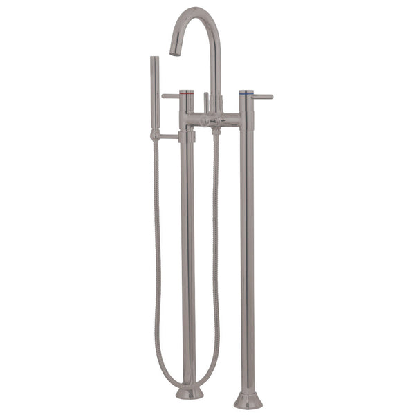 Kingston Brass KS8358DL Concord Freestanding Tub Faucet with Hand Shower,